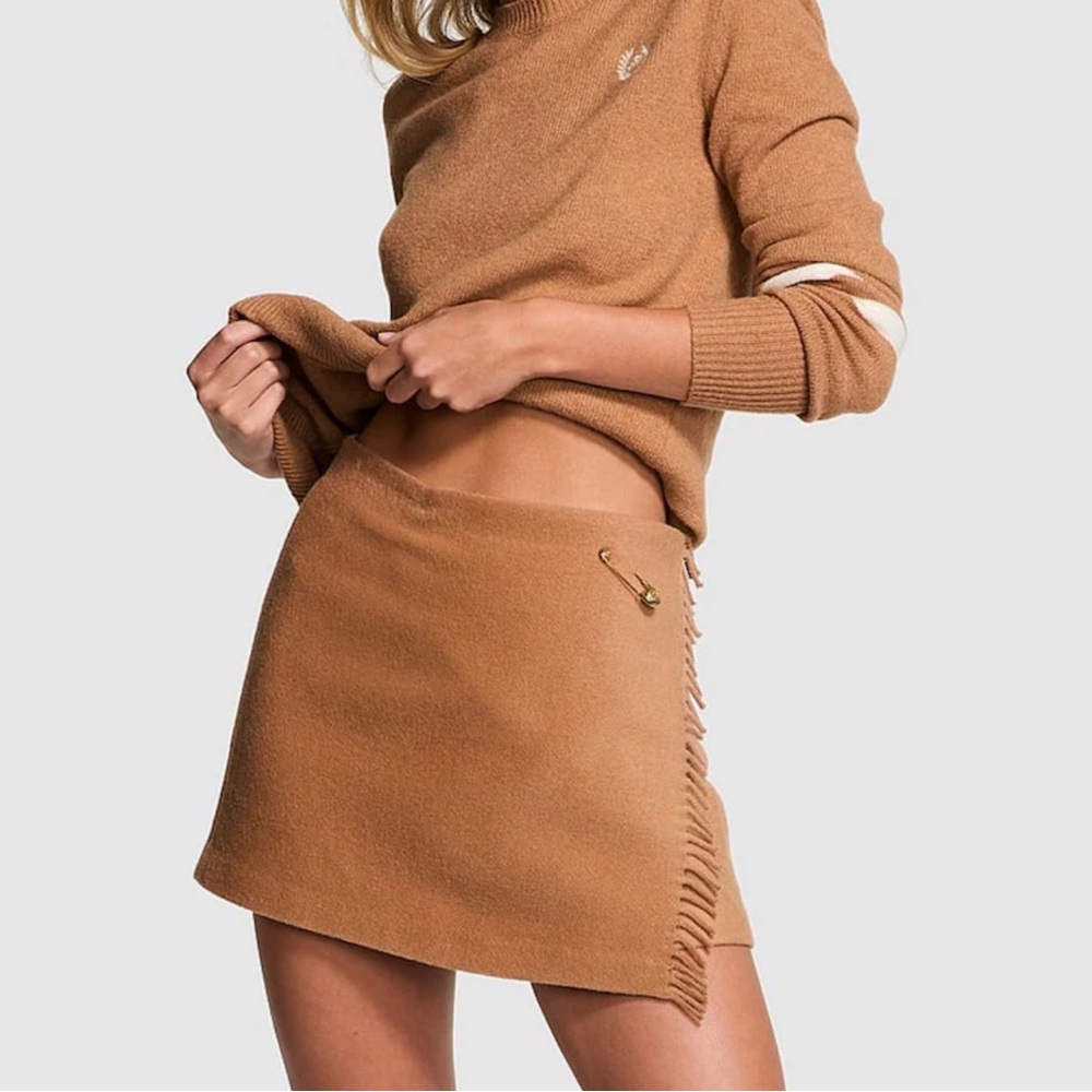 PINK Victoria's Secret Camel Mini Skirt